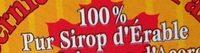 Pur Sirop D'rable Ingredients