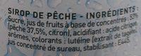 Sirop De Peche Ingredients