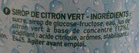 Citron Vert Ingredients
