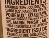 Soupe Bien Tre Bio Ingredients
