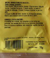 Cannelle Moulue Ingredients