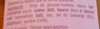Nappage Caramel Beurre Sal VALENTINE & PATACHOU, Flacon De Ingredients