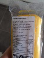 Pate  Sucre Ingredients