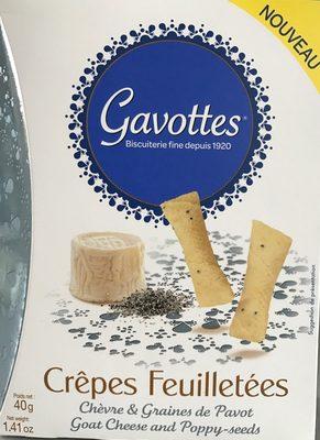 Crpes Feuilletes Chvre & Graines De Pavot