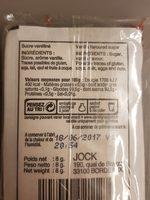 Sucre Vanill Ingredients