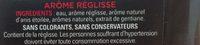Concentr De Rglisse Et Arme Naturel Anis Ingredients