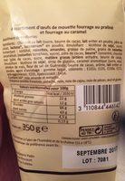 Assortiment D'oeufs Au Pralin Ingredients