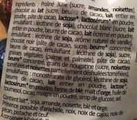 Ufs Chocolats Ingredients