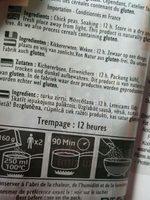 Pois Chiches Ingredients