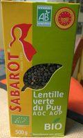 Lentille Verte Du Puy Biologique 500g. Report Card