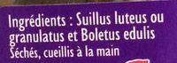 Bolets Et Cpes Ingredients