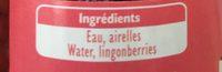 Sabarot - Airelles Bocal 37cl Ingredients