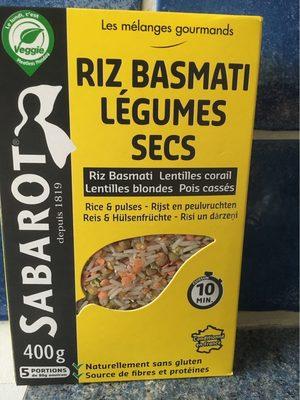 Sabarot Riz Basmati Lgumes Secs 400 G