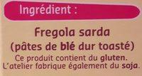 Fregola Sarda Ingredients