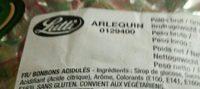 Bonbons Arlequin Lutti 3 KG, 1 Sachet Ingredients