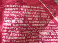Bubblizz Original Lutti Ingredients
