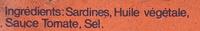 Sardines  La Tomate Ingredients