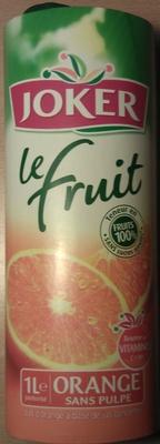 Le Fruit Orange Sans Pulpe