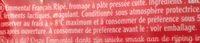 Emmental Franais Extra Fin Ingredients