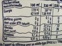 Orangina Cool Can Ingredients