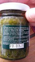 PESTO 90G Ingredients