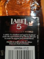 Whisky Ecosse Blended 40% Vol. Ingredients