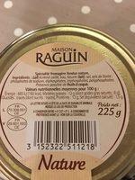 Cancoillotte Au Lait Pasteurise Nature RAGUIN, 11%MG Ingredients