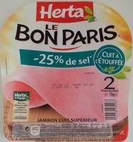 Le Bon Paris (- 25 % De Sel, Cuit  L'touffe) 2 Tranches Fines Report Card