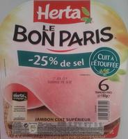 Le Bon Paris (- 25 % De Sel, Cuit  L'touffe) 6 Tranches Fines Report Card