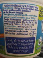 Crme Leger Ingredients