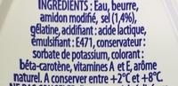 Si Gourmand - Demi-Sel (40 % MG) Ingredients