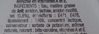 Margarine 15 % Doux Ingredients