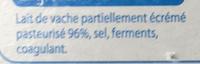 Fromage Allg (11 % MG) Ingredients
