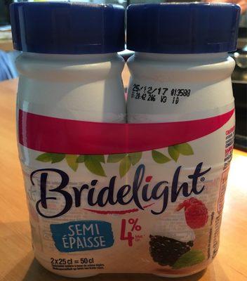 Spcialit Laitire UHT Base Crme Lgre Semi Paisse 4%mg BRIDELIGHT, Bouteille