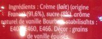 Crme Pour Chantilly  La Vanille Bourbon Ingredients