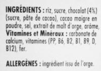 Coco Pops Ingredients