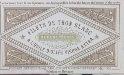 Filets De Thon Blanc  L'huile D'olive Vierge Extra