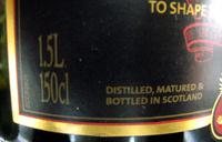 Whisky Ecosse Blended 150 Cl Clan Campbell Ingredients