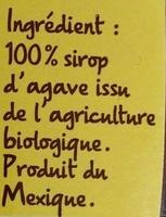 Sirop D'agave Brut Bio Ingredients