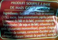 3D's Bugles Got Paprika Ingredients