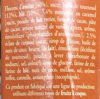 Cruesli Caramel Ingredients