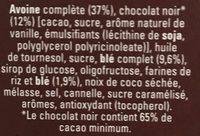 Cereales Cruesli Chocolat Noir Ingredients