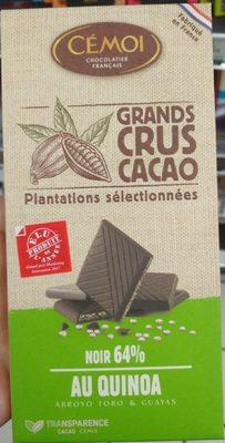 Chocolat Noir 64% De Cacao Au Quinoa Bio