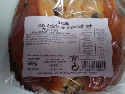 Gche Aux Clats De Chocolat Noir
