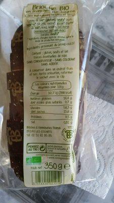 Brioche Bio En Tranches