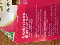 Compotes We Bio! Ingredients