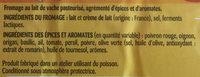 Aprivrais Saveurs D'Italie, Tomate-basilic-olive Ingredients