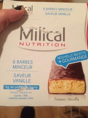 Barres Minceur Saveur Vanille