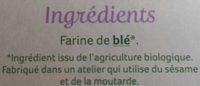 Pain Azyme Au Froment Ingredients
