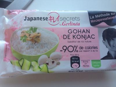 Gohan De Konjac, Substitut De Riz Nature